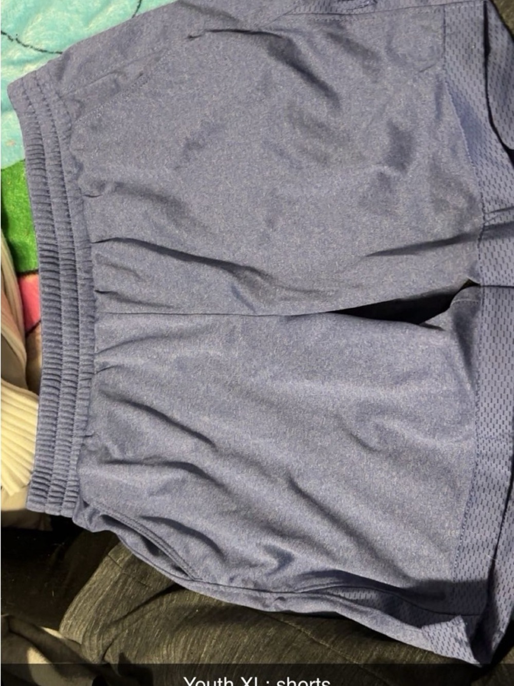 Youth Athletic Shorts - Blue